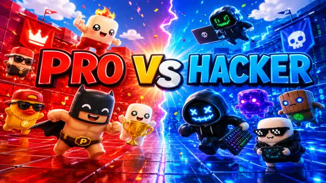 RVB HACKER VS PRO 👨‍💻🔴🔵 — Fortnite Creative map
