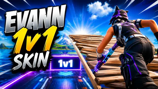 1v1 skin map — Fortnite Creative map cover art