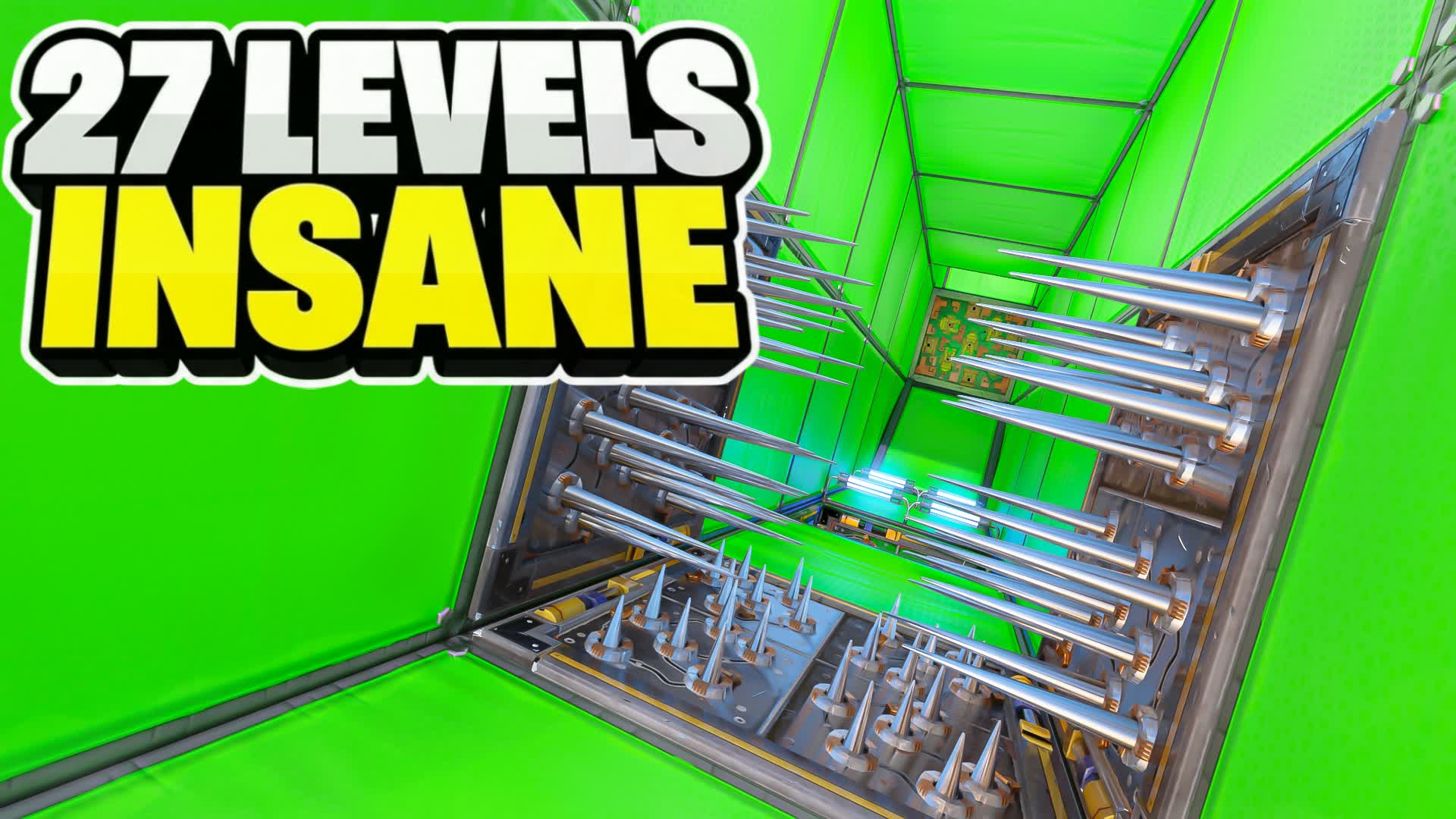 INSANE DEATHRUN PARKOUR 27+ باركور صعب — Fortnite Creative map