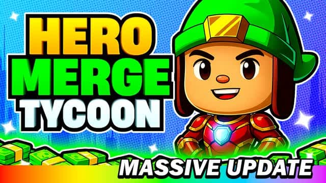 HERO MERGE TYCOON — Fortnite Creative map cover art