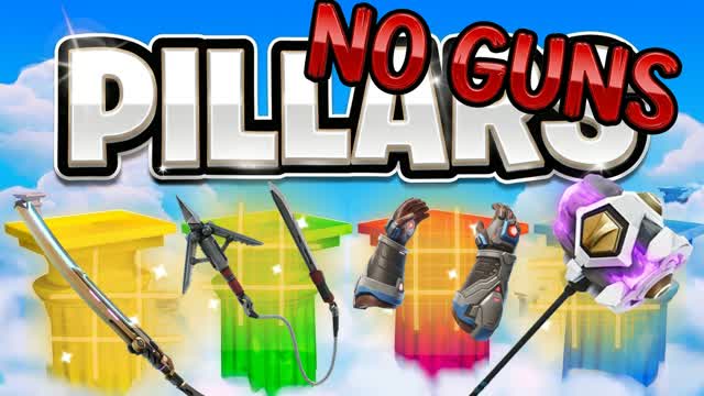 PILLARS - NO GUNS — Fortnite Creative map cover art