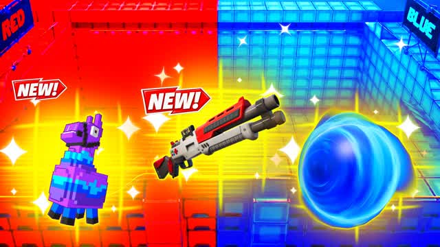 RED VS BLUE TRUE STEP 🔴🔵 — Fortnite Creative map cover art