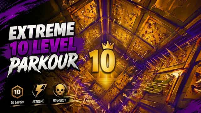 (2939) HARD 10 LEVELS PARKOUR 😈 — Fortnite Creative map