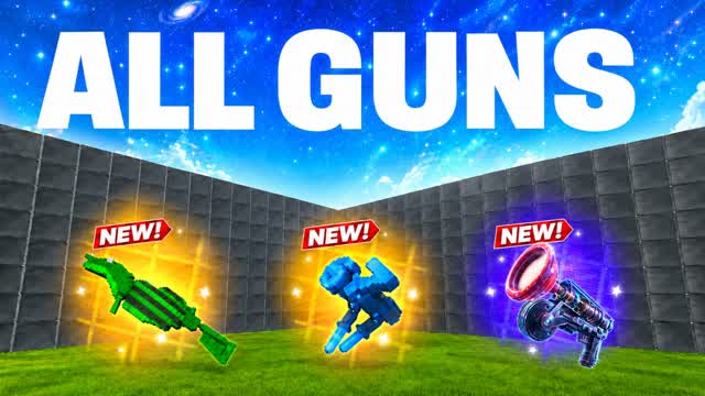 1V1 ALL GUNS & VEHICLES — Fortnite Creative map cover art