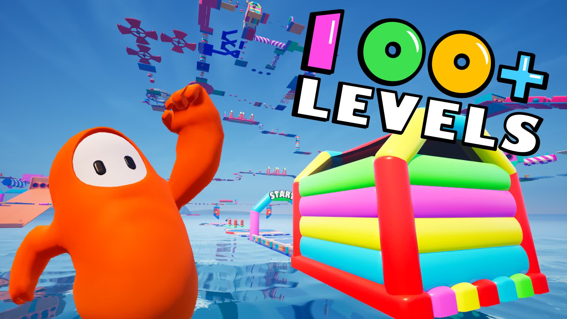 BOUNCING BEAN OBBY!!! — Fortnite Creative map