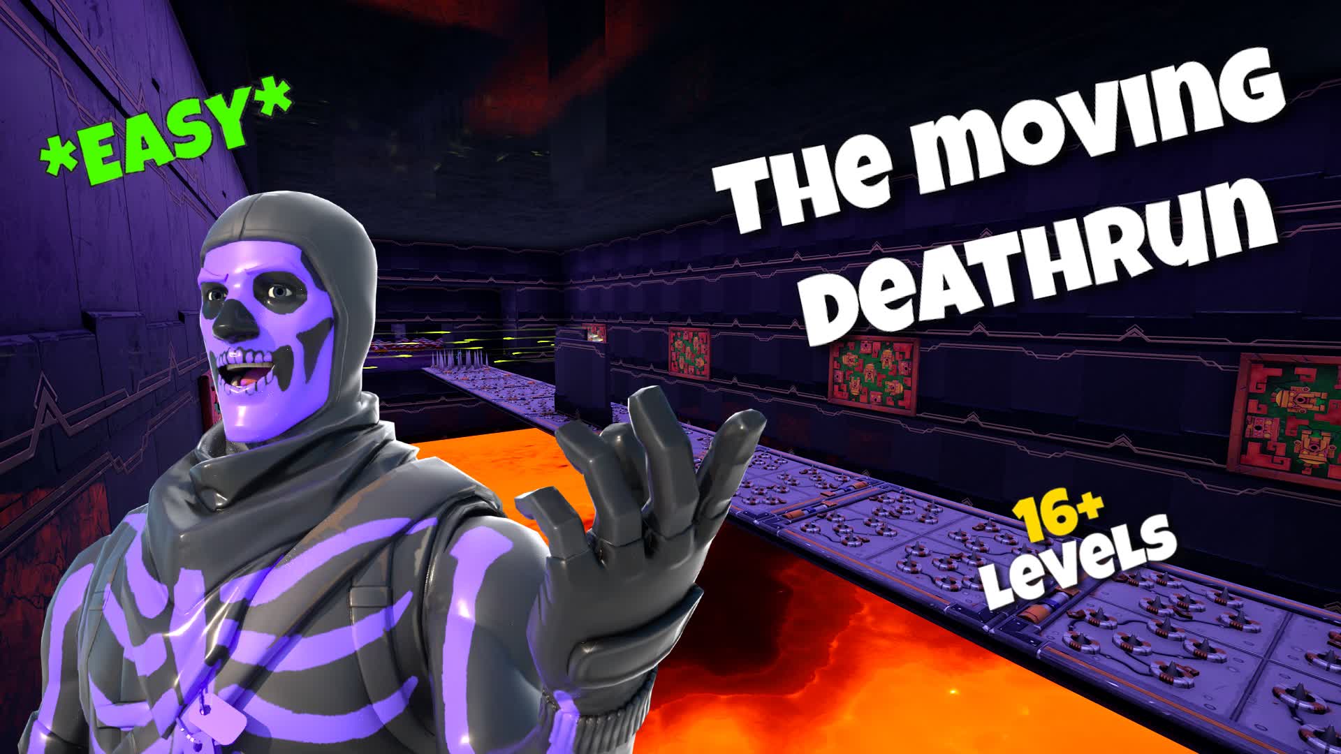 The moving deathrun — Fortnite Creative map