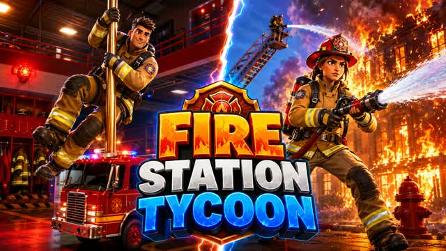 FIRE STATION TYCOON — Fortnite Creative map