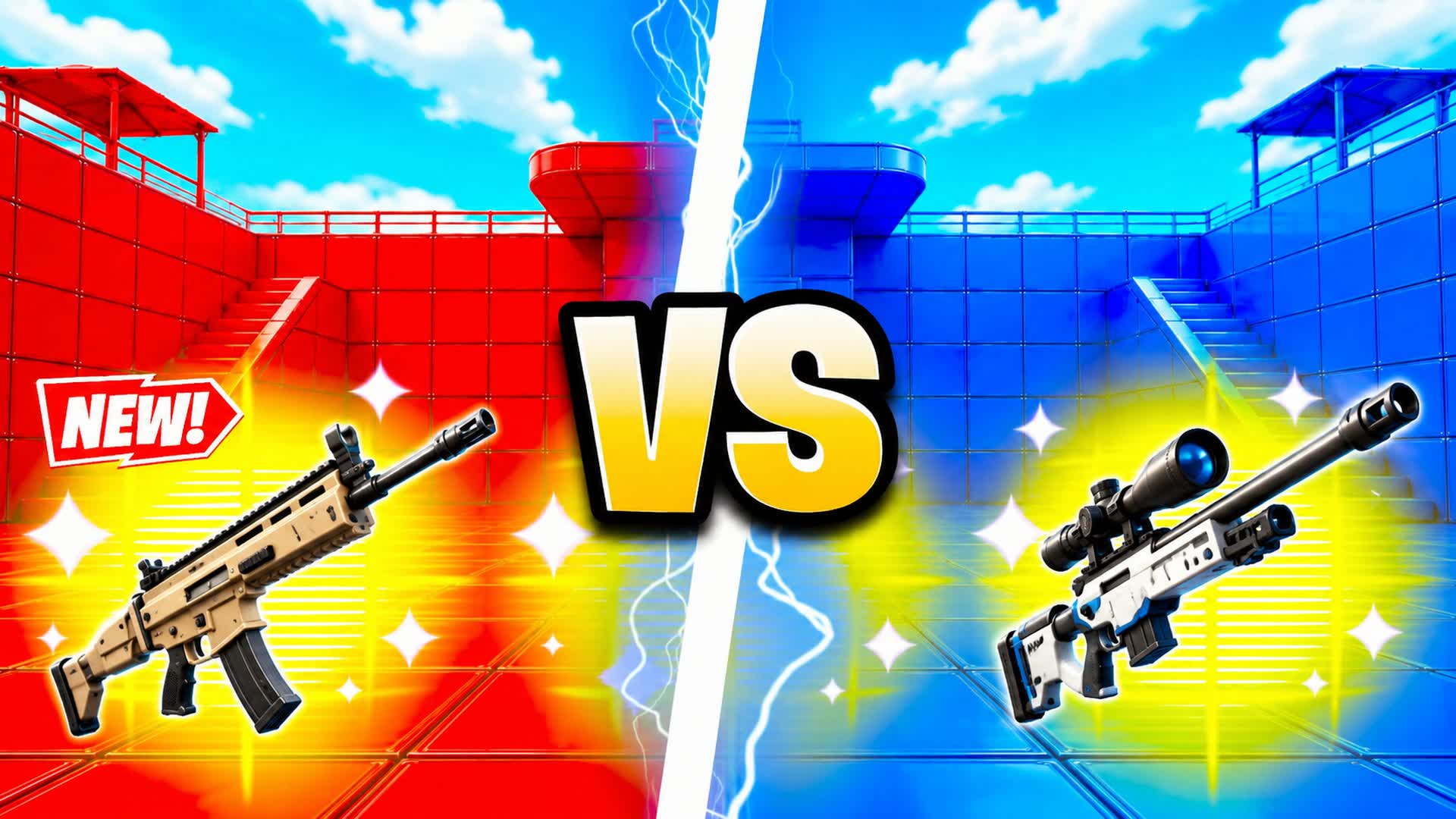 🔴🔵 RED VS BLUE WILDDD 🔴🔵 — Fortnite Creative map