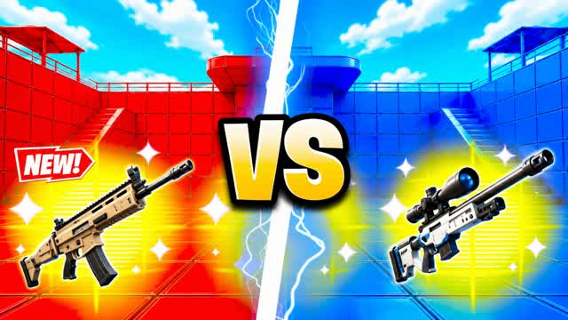🔴🔵 RED VS BLUE WILDDD 🔴🔵 — Fortnite Creative map cover art