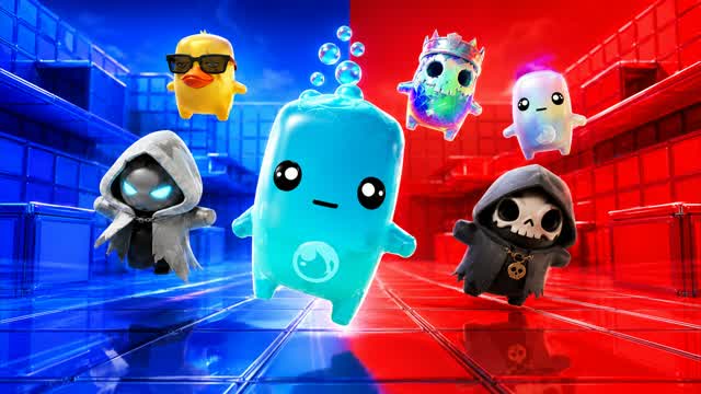BLUE VS RED HEAT DRIVE 🔵🔴 — Fortnite Creative map cover art