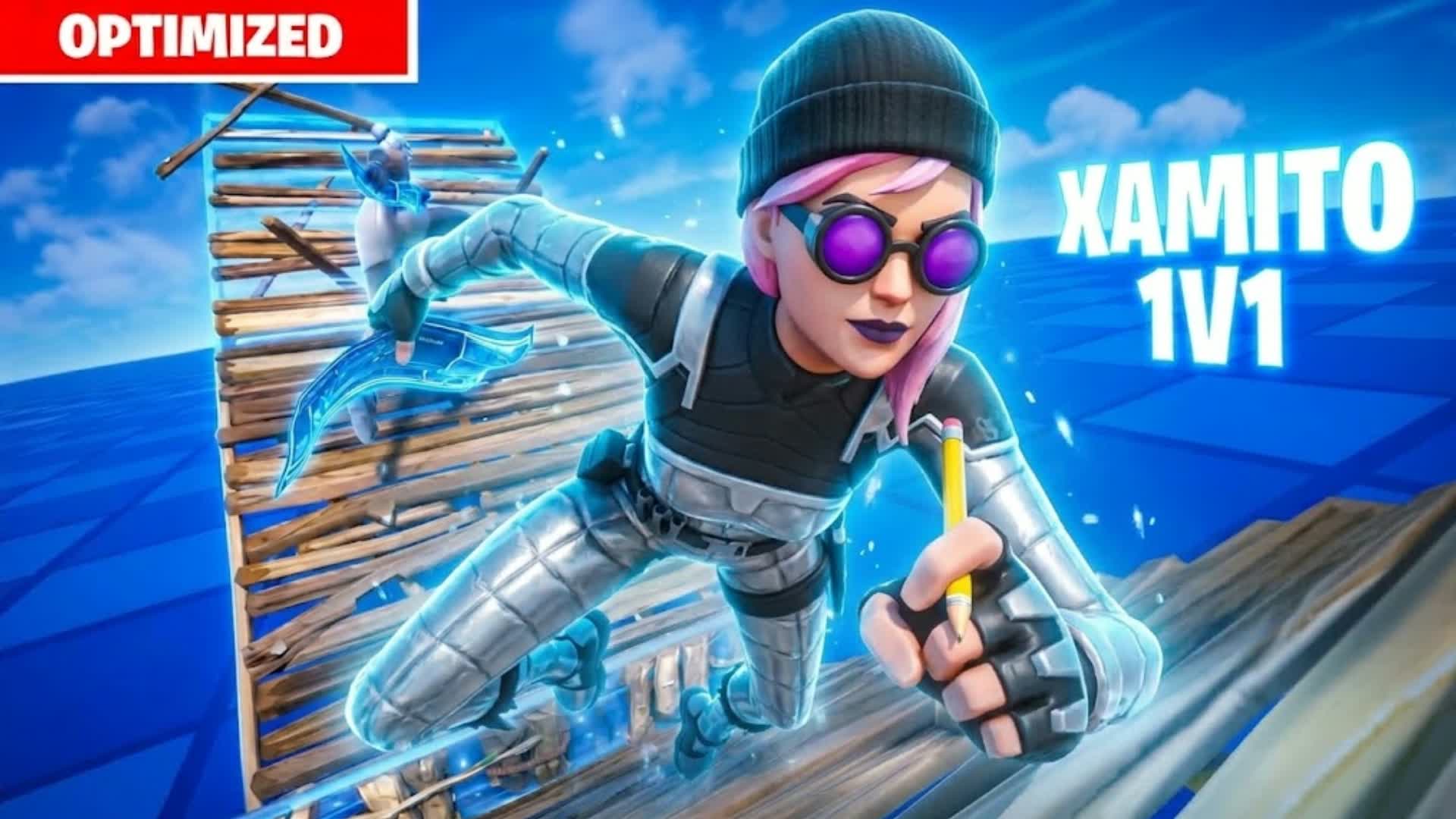 XAMITO 1V1 BUILD FIGHTS (200 PUMPS) — Fortnite Creative map