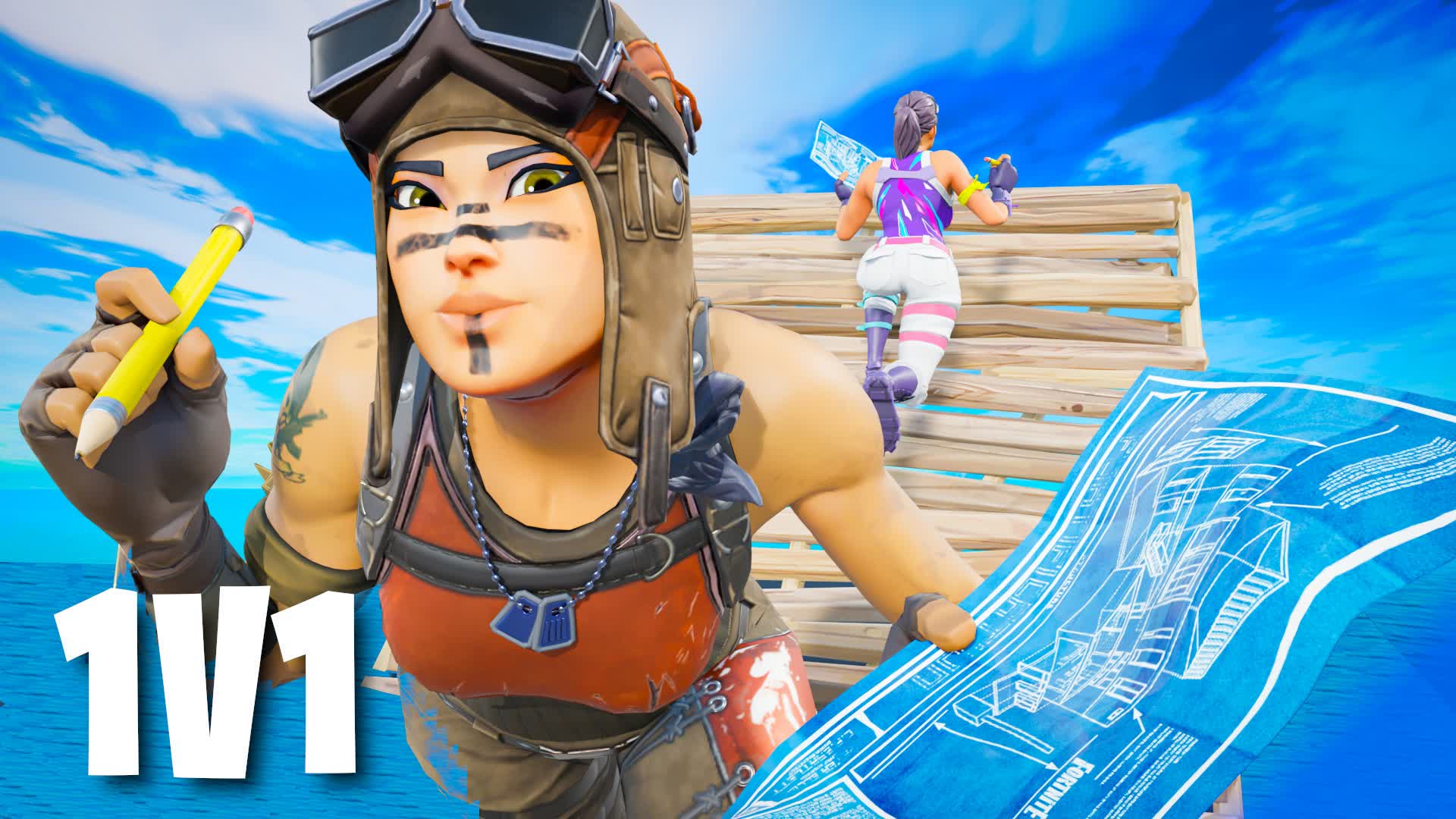 WARM UP 1v1🎯 — Fortnite Creative map