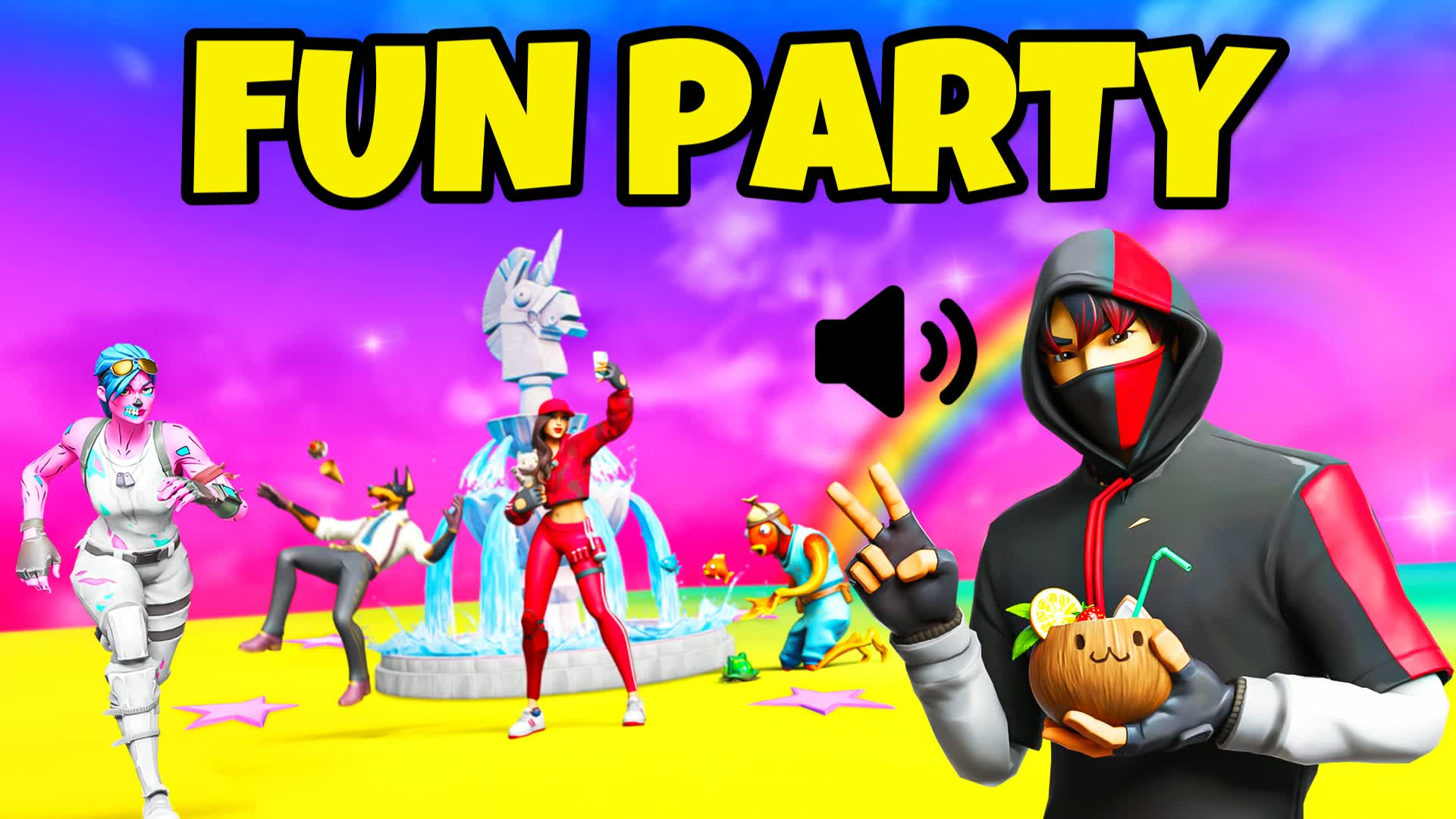 FUN PARTY 🔊 PROXIMITY CHAT — Fortnite Creative map