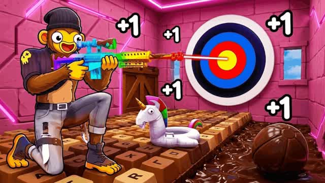 🎯EXTREME TRICK SHOT PARKOUR +100⭐️ — Fortnite Creative map cover art