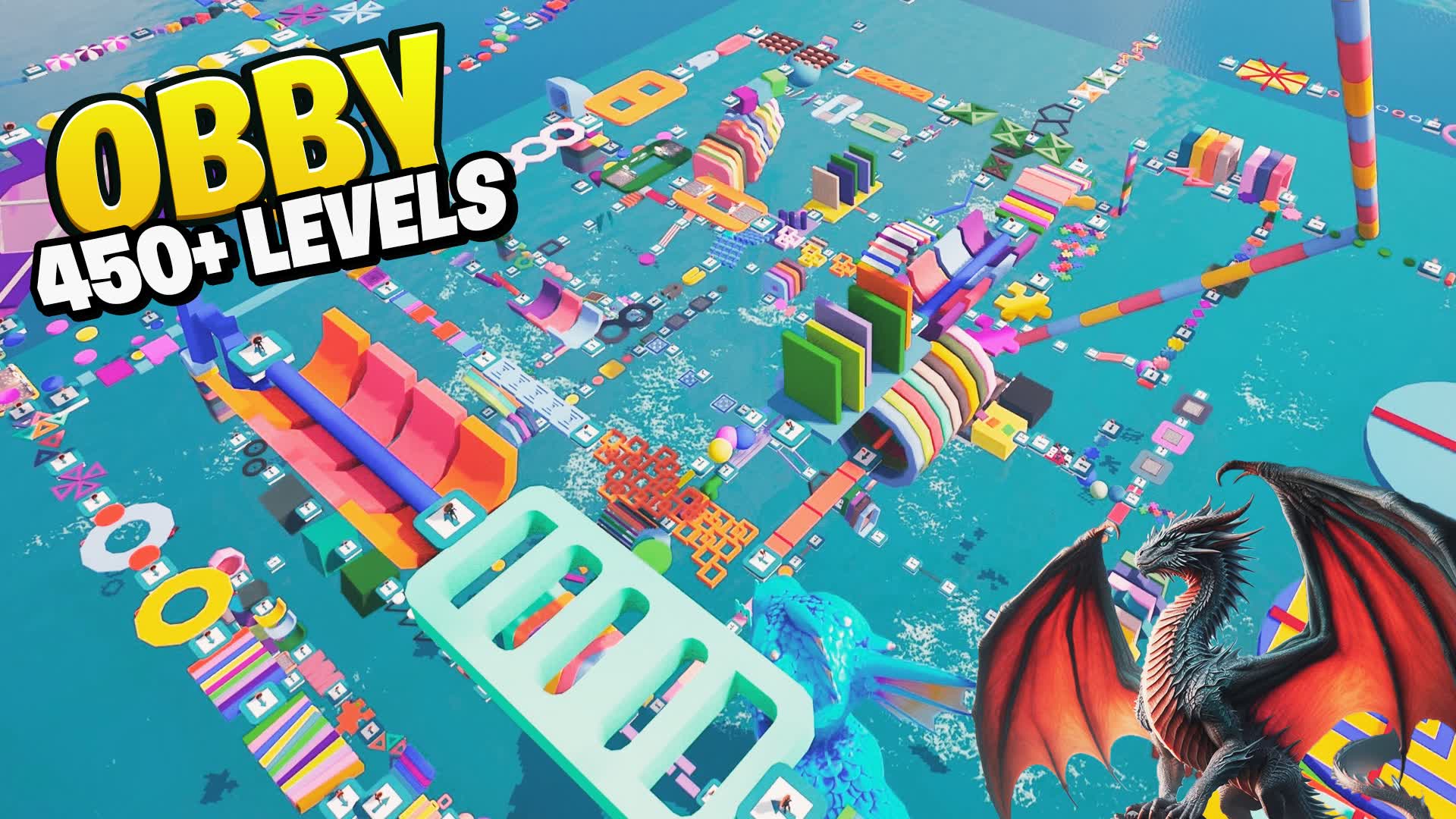 450 LEVEL OBBY PARKOUR⭐ — Fortnite Creative map