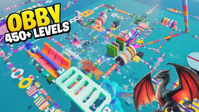 450 LEVEL OBBY PARKOUR⭐ — Fortnite Creative map cover art