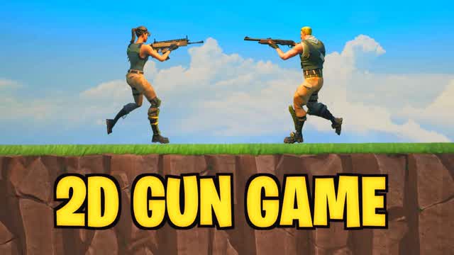 2D GUN GAME ONE SHOT🕹️ — Fortnite Creative map