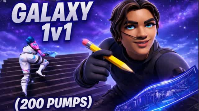 GALAXY 1V1 200 PUMPS — Fortnite Creative map cover art