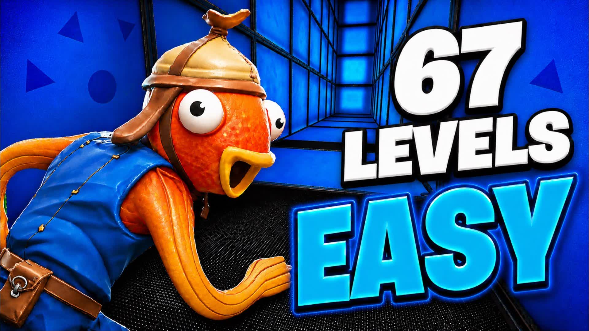 🔵 67 EASY LEVELS PARKOUR! 🚀 — Fortnite Creative map