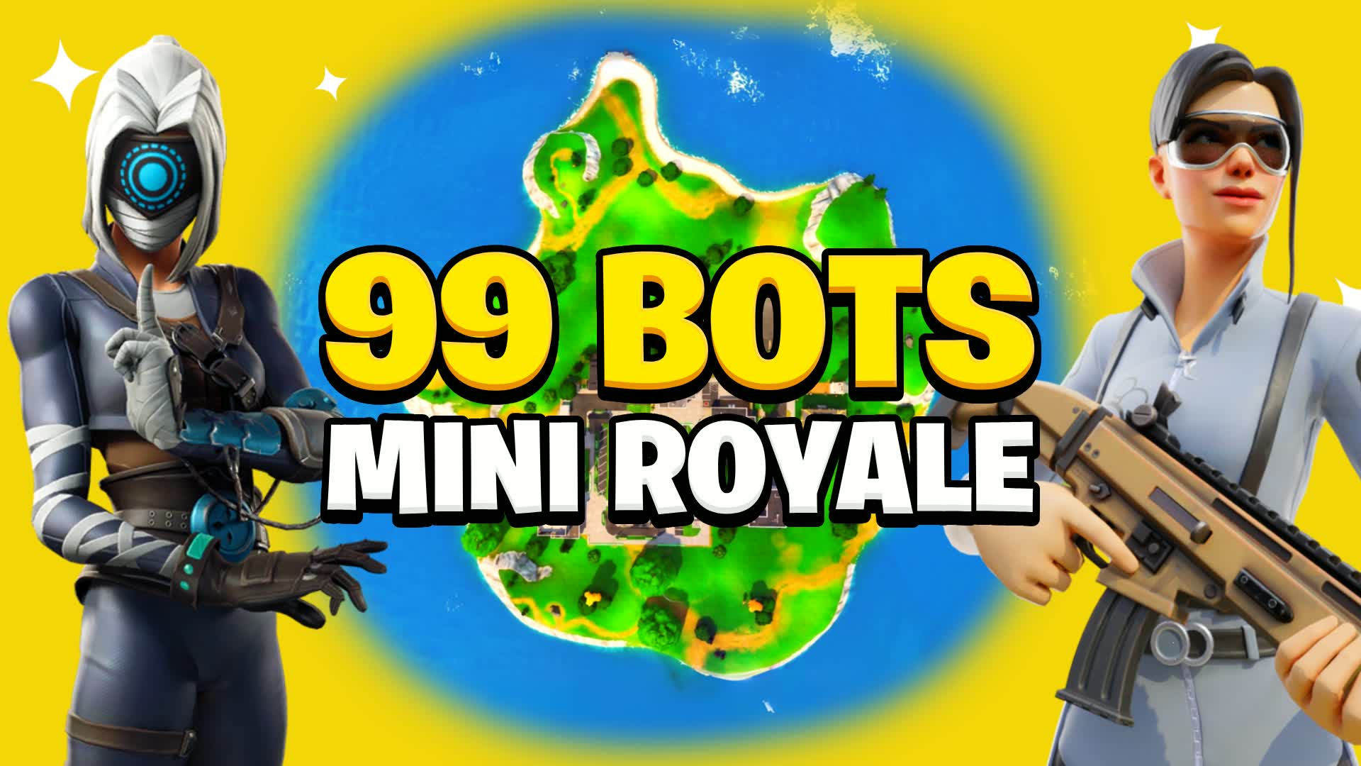 Bot Royale Greasy Grove — Fortnite Creative map
