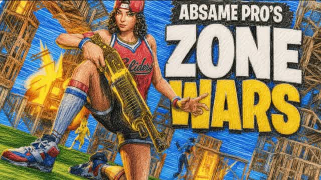 absame pro's zone wars — Fortnite Creative map cover art