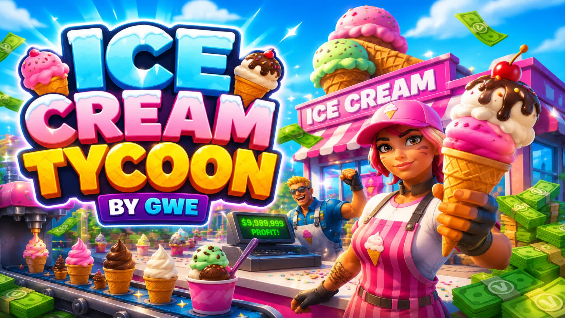 Ice Cream Tycoon by gwe — Fortnite Creative map