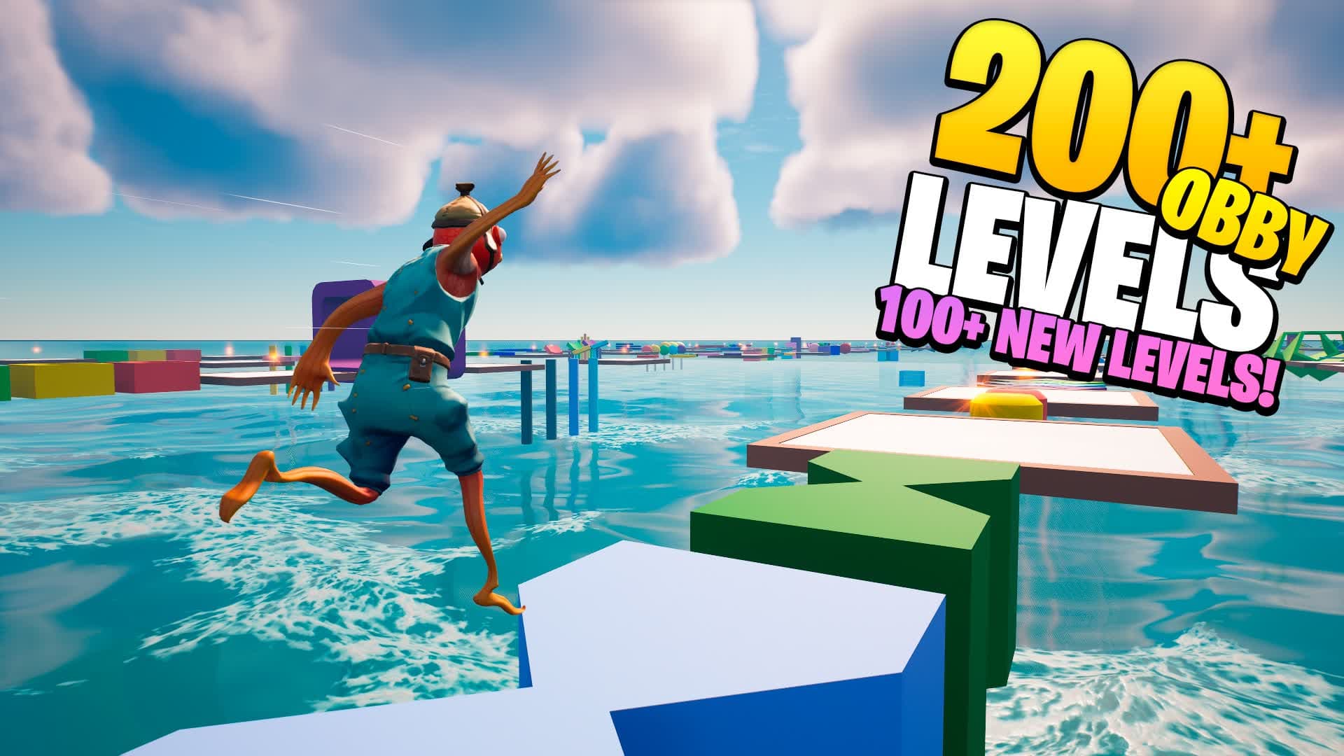 OBBY PARKOUR 200+ — Fortnite Creative map
