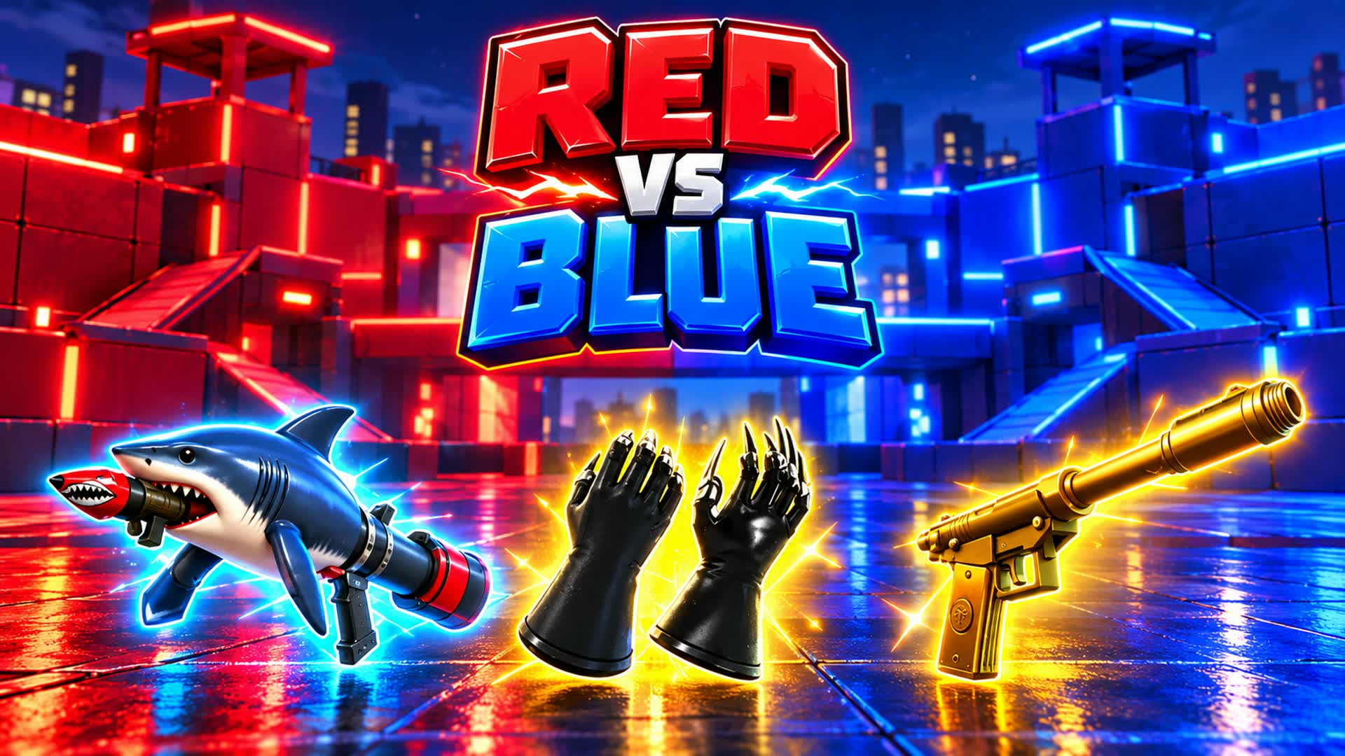 Mayhem 🔴 Red Vs Blue 🔴 🌀 — Fortnite Creative map