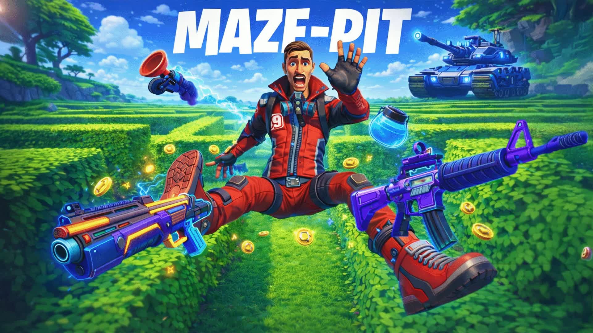 THE MAZE PIT - FREE FOR ALL — Fortnite Creative map