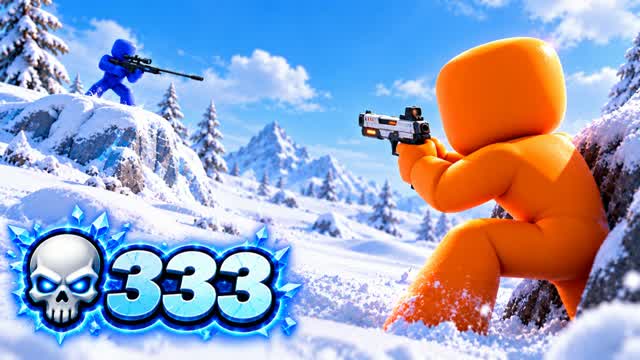 ❄️ SNOW GUN GAME 🔫 — Fortnite Creative map cover art
