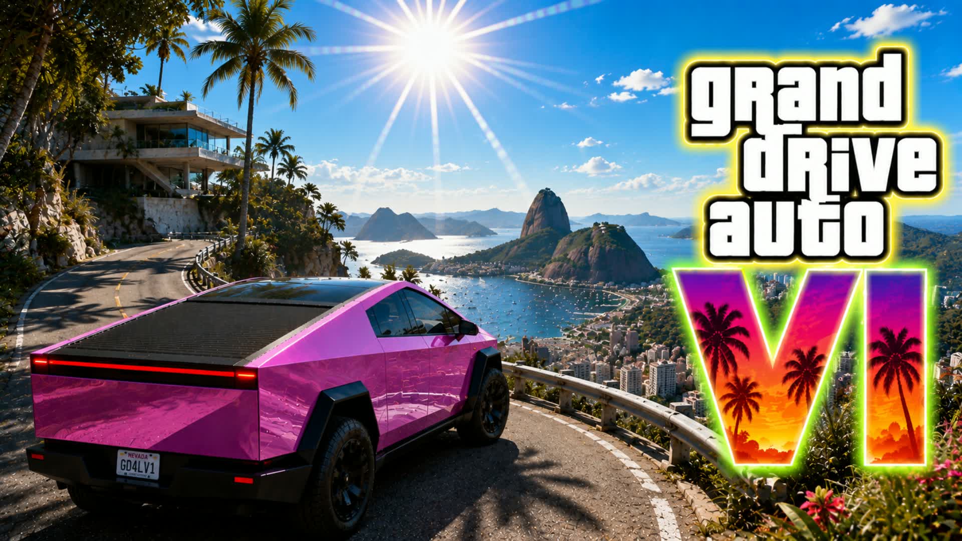 GDA VI 6 CARS MIAMI KICK — Fortnite Creative map