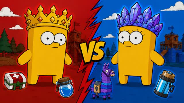 SON RED VS BLUE🔴🔵CRAZY 25 6 — Fortnite Creative map cover art