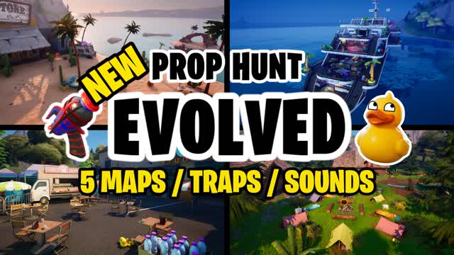 Prop Hunt Evolved — Fortnite Creative map cover art