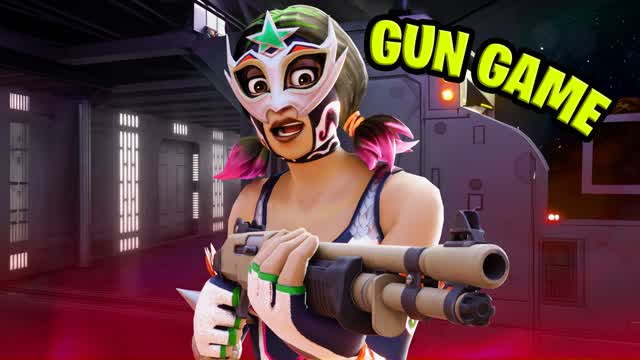 🚀SPACESHIP GUN GAME 🎯 — Fortnite Creative map cover art