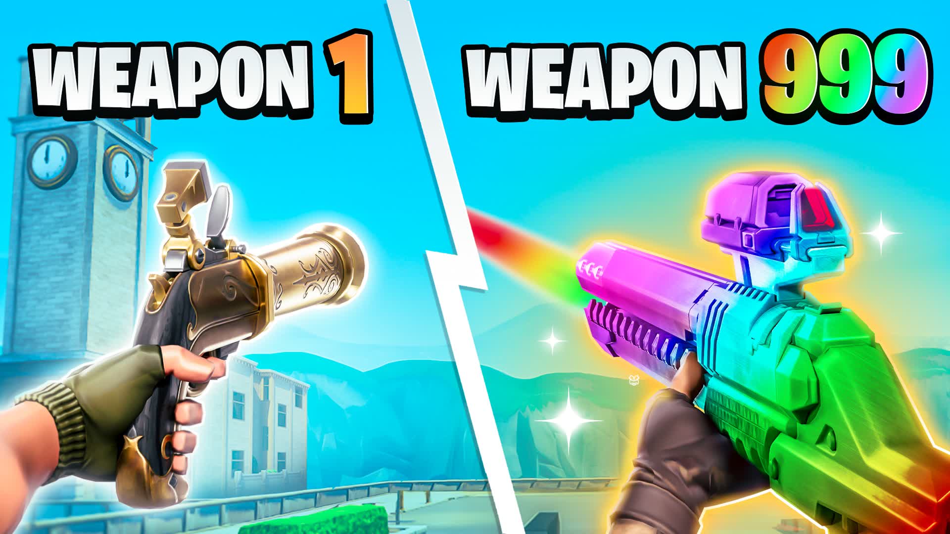Infinite Tilted Gun Game 🎯 One Shot — Fortnite Creative map