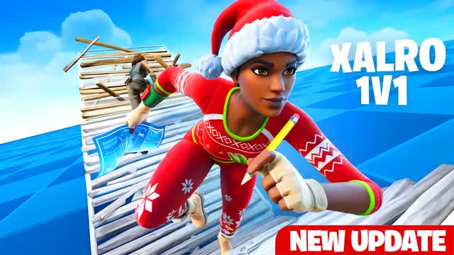 XLARO 1V1 BUILD FIGHT — Fortnite Creative map cover art