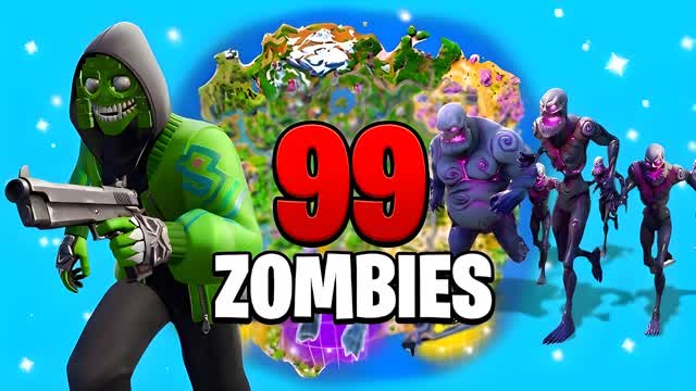 ZOMBIES DESERT 99 — Fortnite Creative map cover art