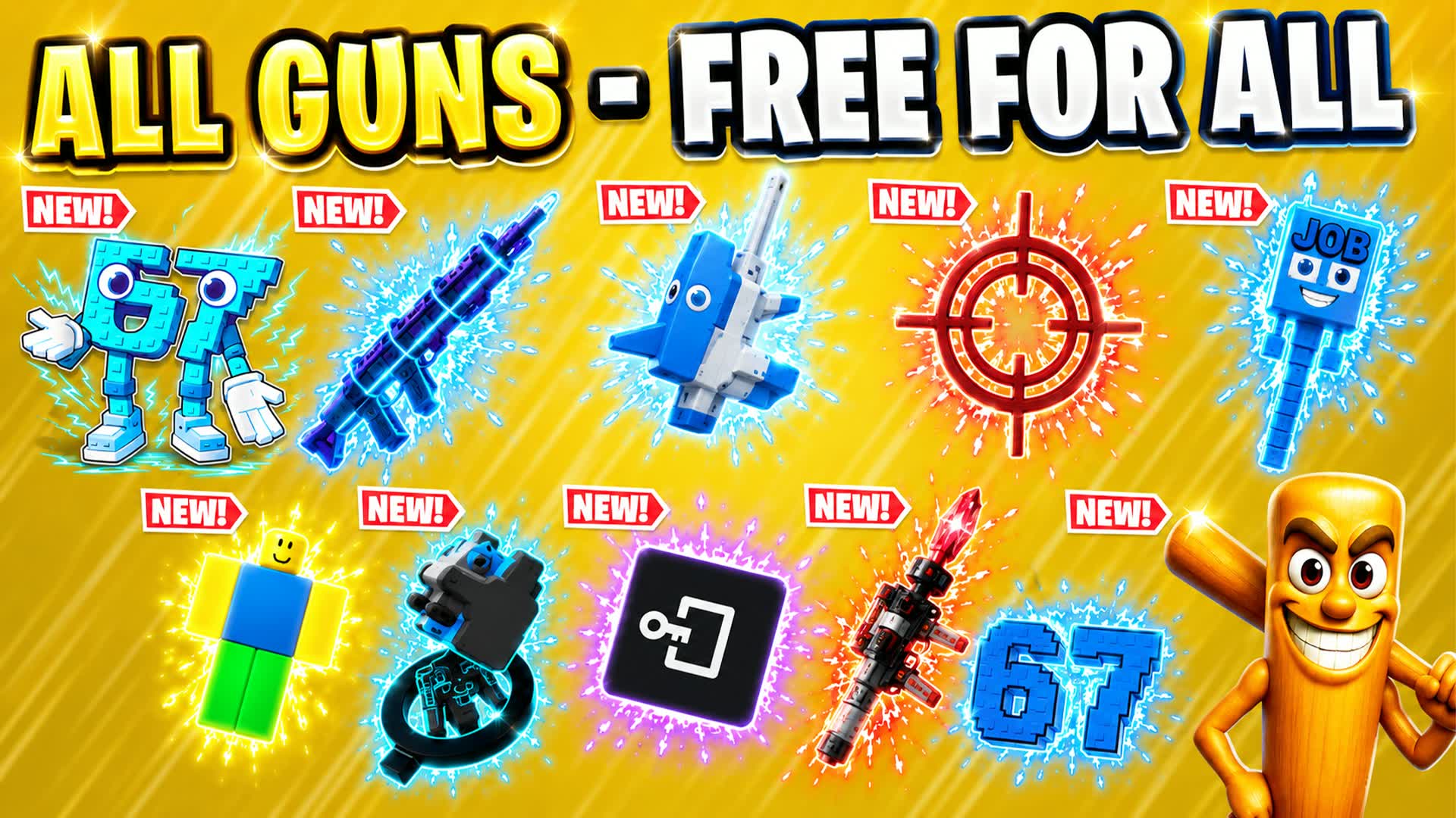 FUNY BRAINROT FFA 1V1- ALL GUNS & RIDES — Fortnite Creative map