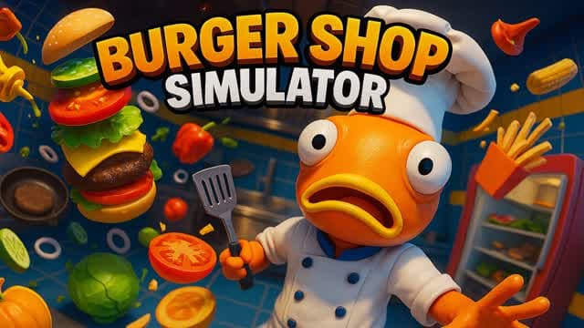 BURGER SHOP SIMULATOR [CO-OP] — Fortnite Creative map cover art