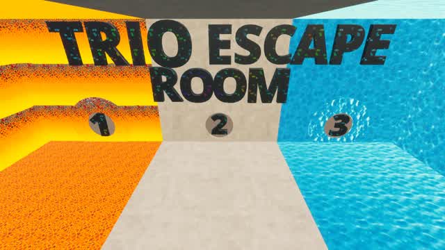 *NEW UPDATE* Trio Escape Room 3.0 — Fortnite Creative map cover art