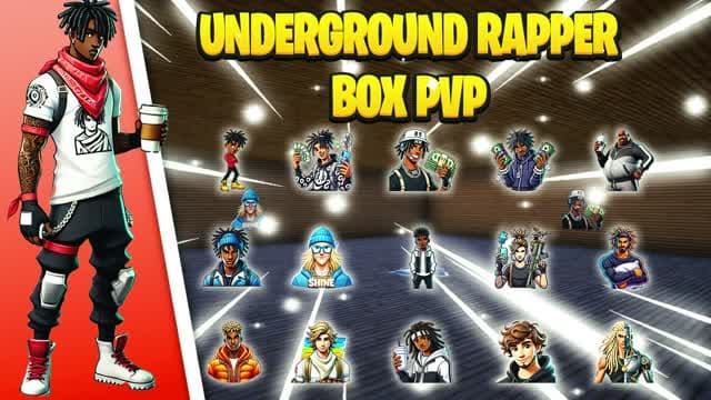 🎤 Underground Rapper Box Fights — Fortnite Creative map cover art
