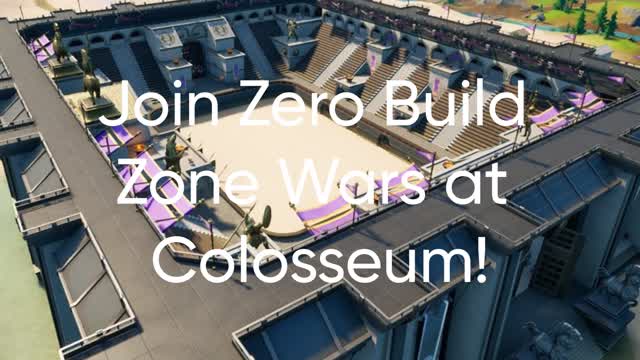 Coloseum Zero Build Zone Wars — Fortnite Creative map