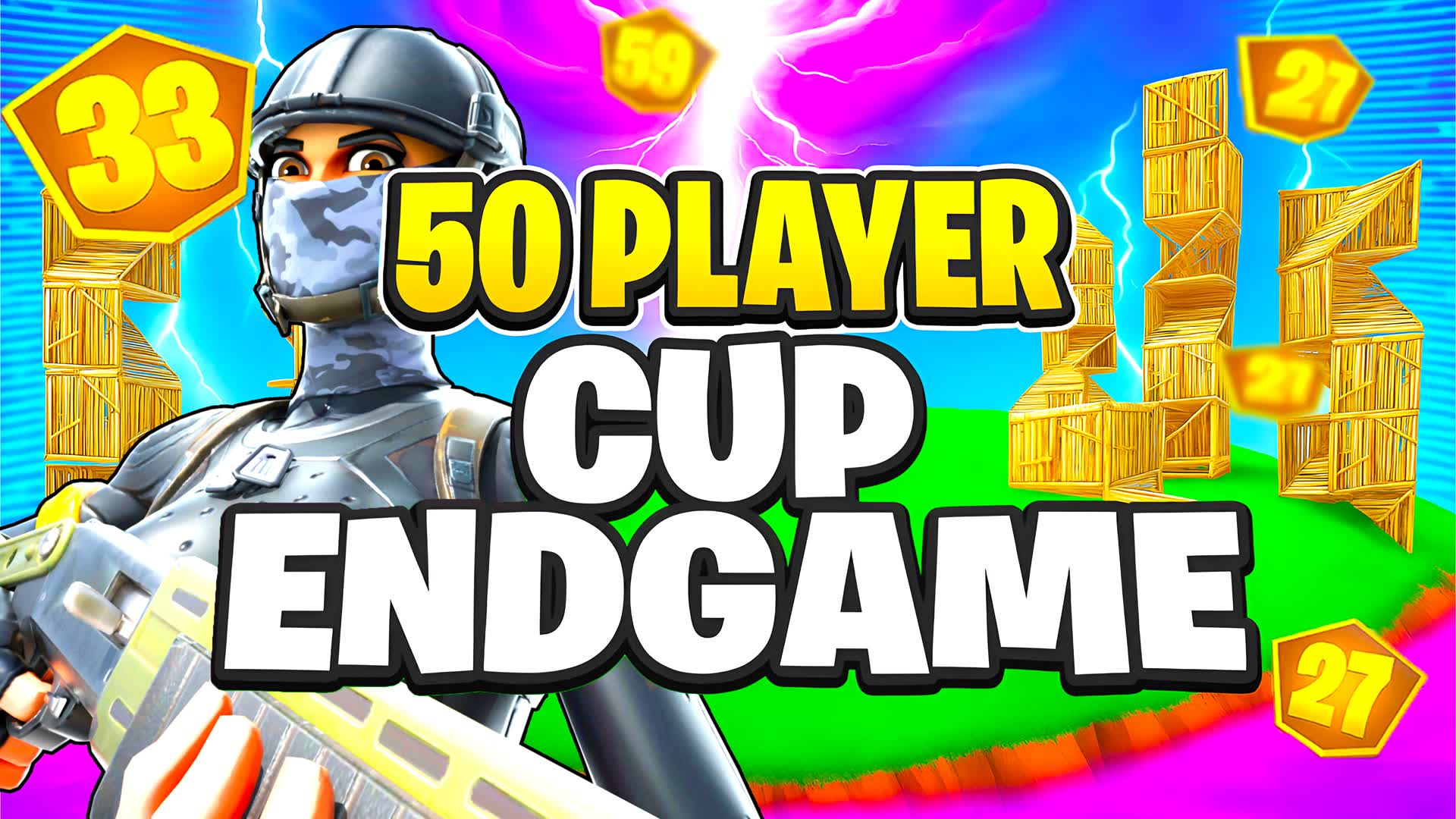 SOLO CUP ZONE WARS 50 PLAYER [ENDGAME] — Fortnite Creative map