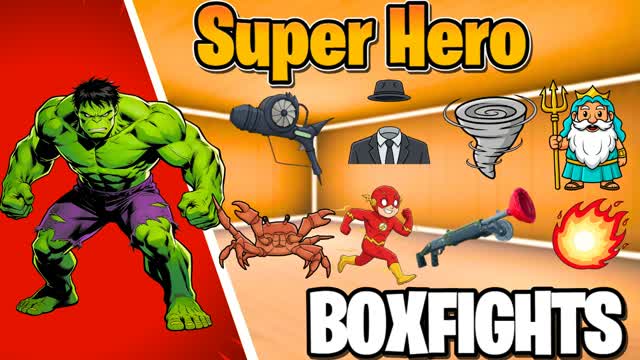 Super Hero Box PVP — Fortnite Creative map
