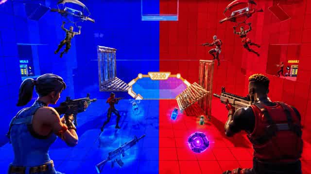 BIGEST Red Vs Blue 🟥🟦 — Fortnite Creative map