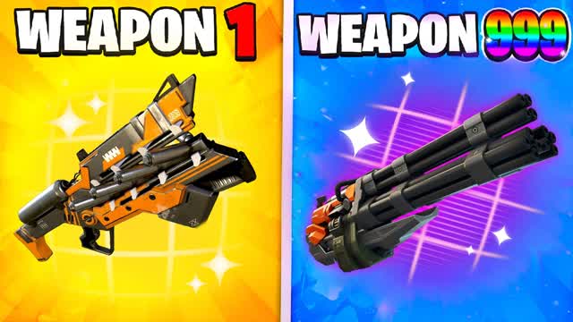 ⭐ SUPER TILTED GUN GAME 🔫 ONE SHOT 🎯 — Fortnite Creative map cover art