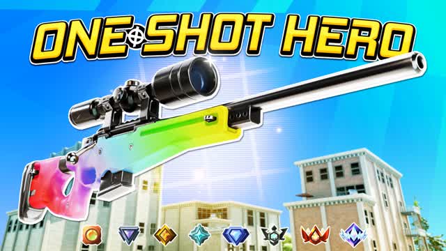 💥ONE SHOT HERO — Fortnite Creative map cover art