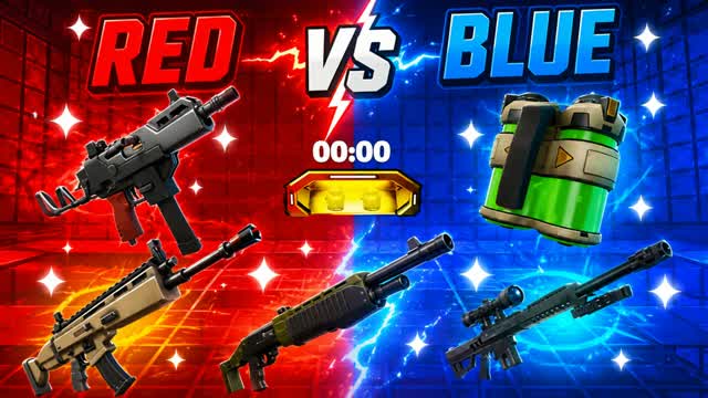 RED VS BLUE [SECRET ROOM] — Fortnite Creative map