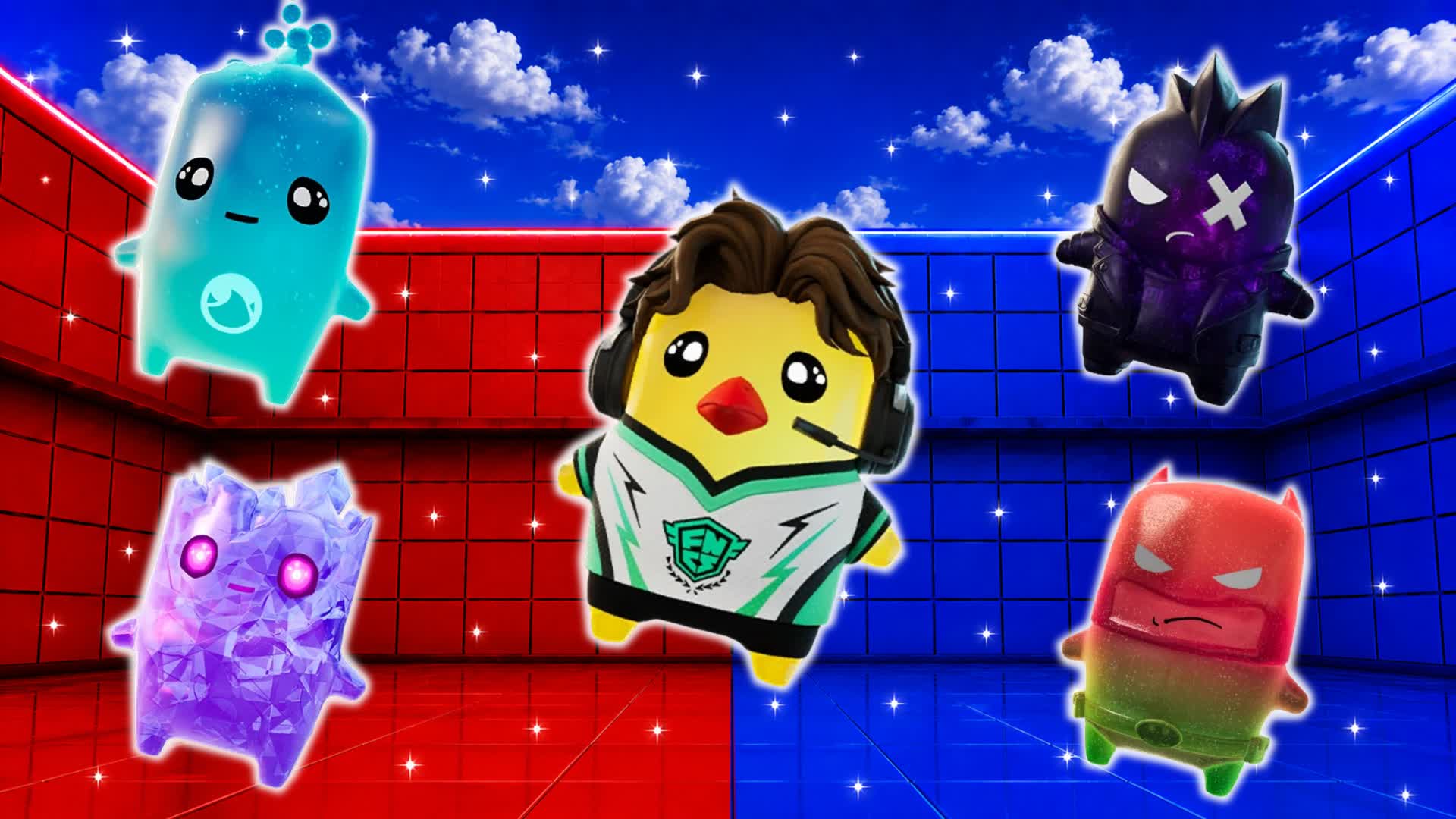 RED VS BLUE 🔴🔵 SIR! — Fortnite Creative map