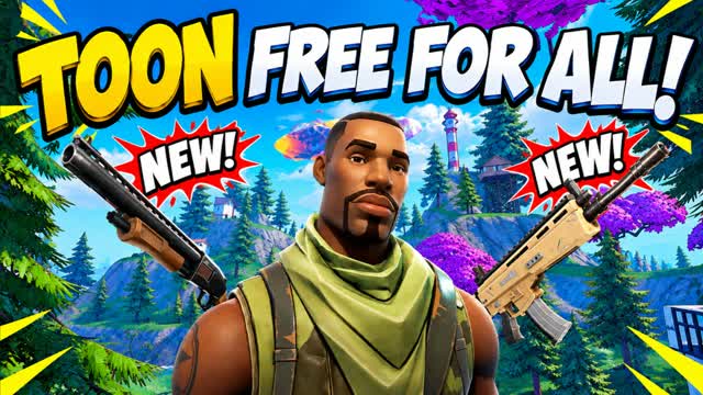 ⚔️CARTOON TOON FFA⚔️ — Fortnite Creative map
